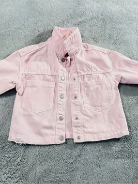 Zara Light Pink Denim Jacket for Kids